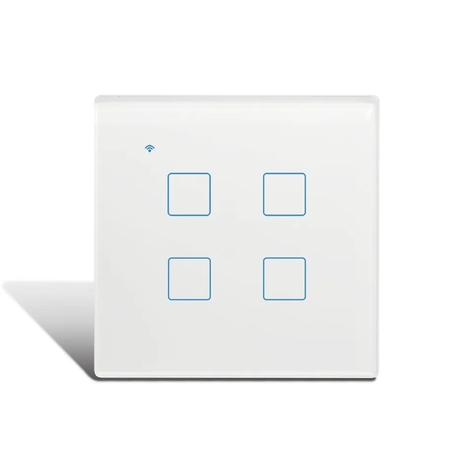 [SW-104-W-WiFi] Light Switch 4 Gang (WiFi, White)
