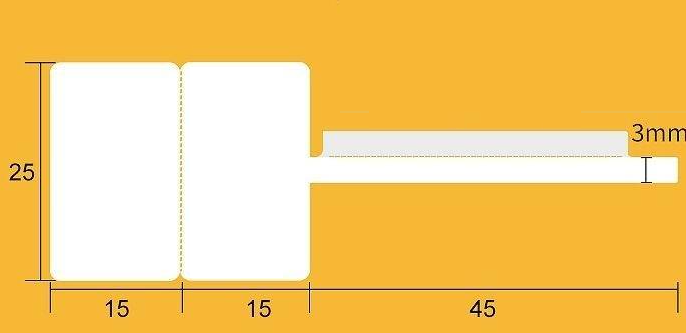 [PR-ST-25-30-JW] Label Sticker Jewlary 25*30+45